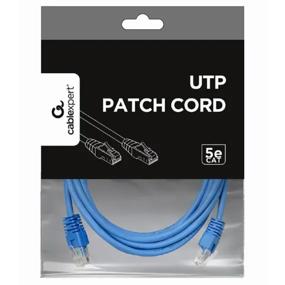 PATCH CORD CABLEXPERT PP12-3M/B, CAT5E UTP, 3M, ALBASTRU