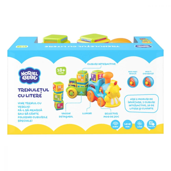 NORIEL BEBE INT7670 ИНТЕРАКТИВНАЯ ИГРУШКА TRENULET CU LITERE