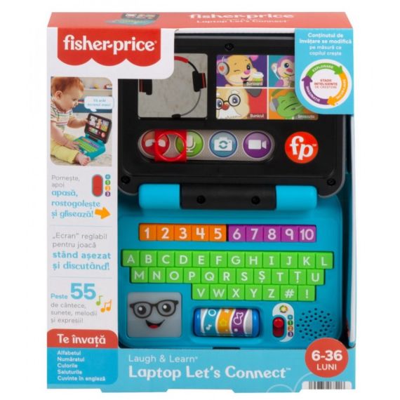 FISHER PRICE HHH05 ИНТЕРАКТИВНАЯ ИГРУШКА НОУТБУК (РУМ.)