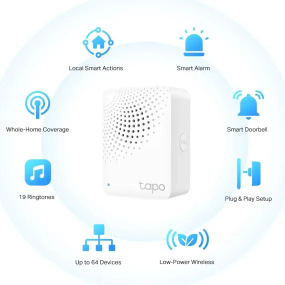 ЦЕНТР УПРАВЛЕНИЯ TP-LINK TAPO H100, БЕЛЫЙ