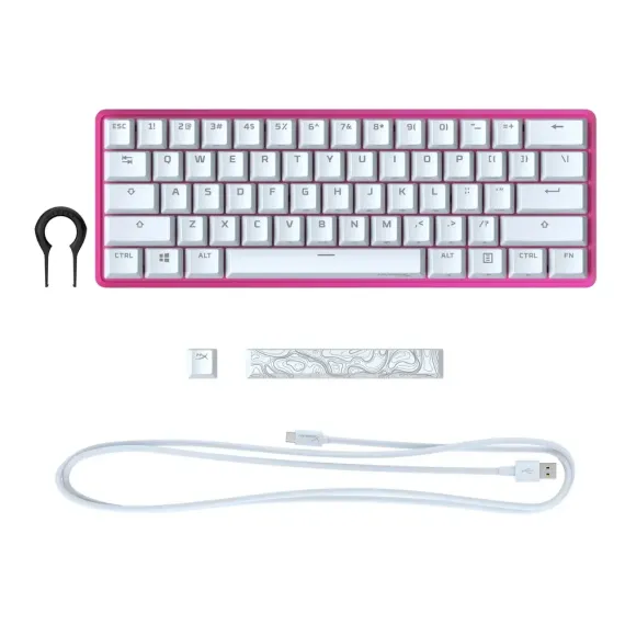 TASTATURA HYPERX ALLOY ORIGINS 65, CU FIR, NEGRU