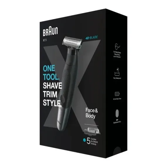TRIMMER PENTRU BARBATI BRAUN SERIES X XT5100, NEGRU