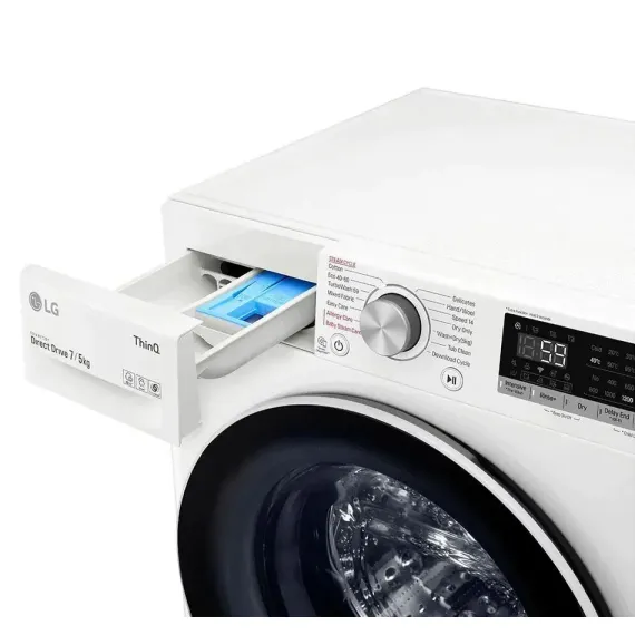 СТИРАЛЬНАЯ МАШИНА LG F2DV5S7S0E, 7 КГ, БЕЛЫЙ