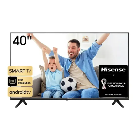 40" LED SMART TV HISENSE 40A4HA, 1920X1080 FHD, ANDROID TV, NEGRU