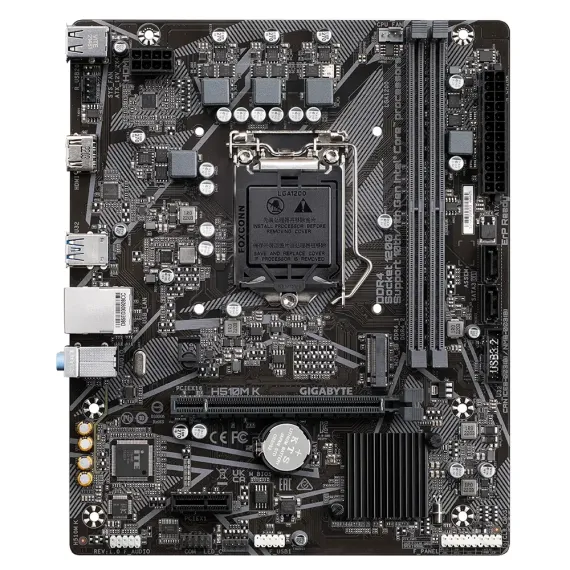 PLACA DE BAZA GIGABYTE H510M K, LGA1200, INTEL H510, MICRO-ATX