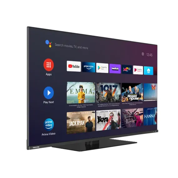 50" QLED SMART TV TOSHIBA 50QA7D63DG, 3840X2160 4K UHD, ANDROID TV, NEGRU