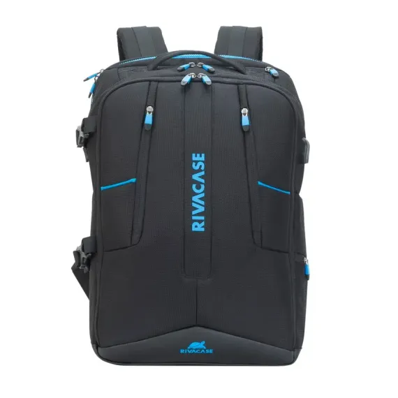 RUCSAC PENTRU LAPTOP RIVACASE BORNEO, 17.3", POLIESTER, NEGRU