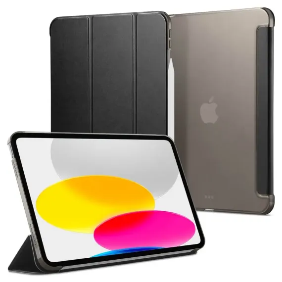 ЧЕХОЛ ДЛЯ ПЛАНШЕТА SPIGEN IPAD 10.9, SAMRT FOLD, 10,9", ПК, ИСКУССТВЕННАЯ КОЖА, ЧЁРНЫЙ