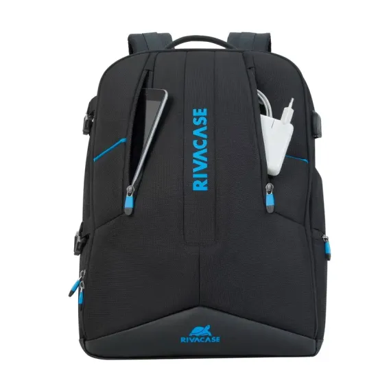 RUCSAC PENTRU LAPTOP RIVACASE BORNEO, 17.3", POLIESTER, NEGRU