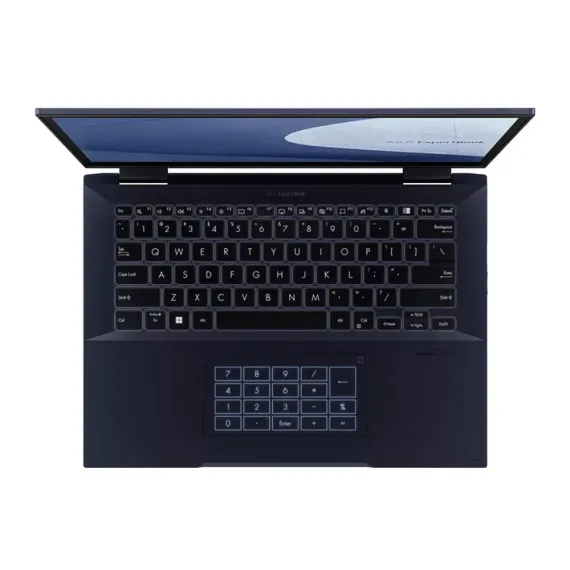 LAPTOP BUSINESS 14" ASUS EXPERTBOOK B7 FLIP B7402FBA, STAR BLACK, INTEL CORE I7-1260P, 16GB/512GB, FARA SO