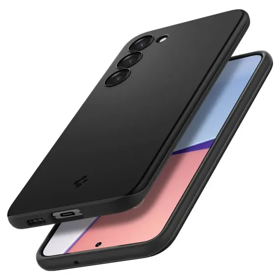 ЧЕХОЛ SPIGEN SAMSUNG S23+, THIN FIT, ЧЁРНЫЙ