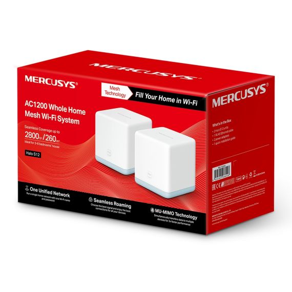 AC1200 WHOLE HOME MESH WI-FI SYSTEM HALO S12(2-PACK)
