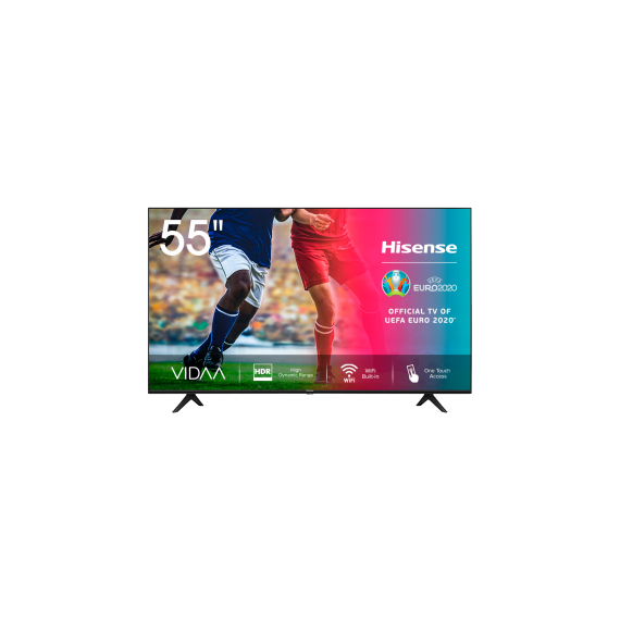 55" LED TV HISENSE H55A7100F, BLACK (3840X2160 UHD, SMART TV, PCI 1600HZ, DVBT/T2/C/S2)