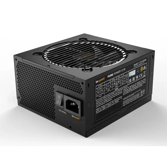 БЛОК ПИТАНИЯ ДЛЯ КОМПЬЮТЕРОВ BE QUIET! PURE POWER 12 M, 850ВТ, ATX, ПОЛНОСТЬЮ МОДУЛЬНЫЙ