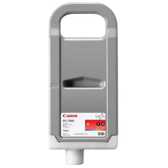 КАРТРИДЖ ЧЕРНИЛЬНЫЙ CANON PFI-706, 700МЛ, КРАСНЫЙ