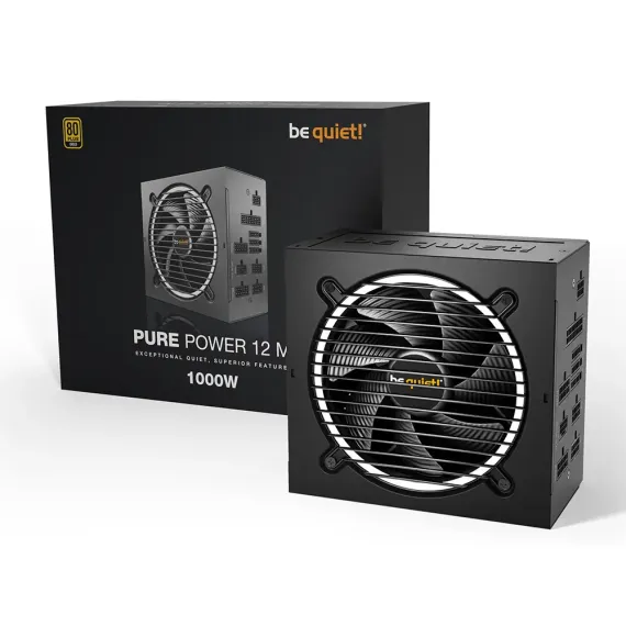 SURSA ALIMENTARE PC BE QUIET! PURE POWER 12 M, 1000W, ATX, COMPLET MODULAR