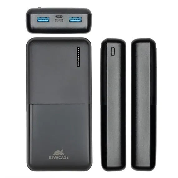 ACUMULATOR EXTERN RIVACASE VA2572, 20000MAH, NEGRU