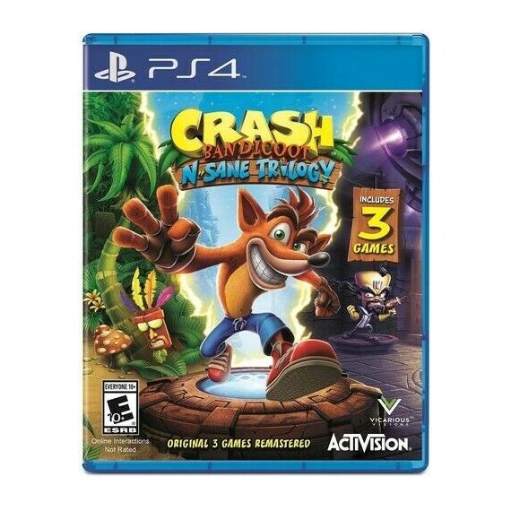CRASH BANDICOOT N. SANE TRILOGY - INCLUDES 2 BONUS LEVELS PLAYSTATION 4