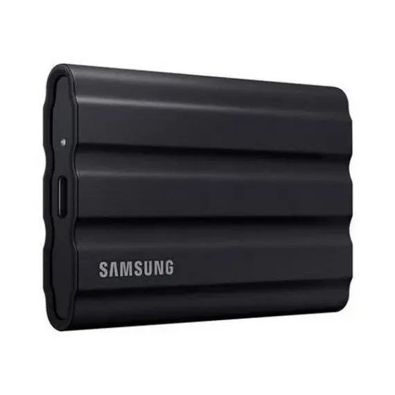 SSD PORTABIL EXTERN SAMSUNG PORTABLE SSD T7 SHIELD, 4 TB, NEGRU (MU-PE4T0S/WW)