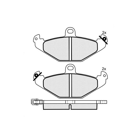 ТОРМОЗНЫЕ КОЛОДКИ DBS2104 SP298 T9037