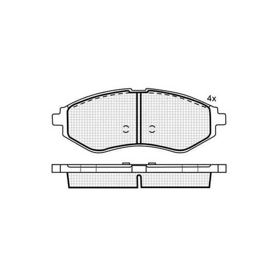 КОЛОДКИ DBS3261 SP290 T3137 CHEVROLET AVEO / DAEWOO KALOS ПЕР.