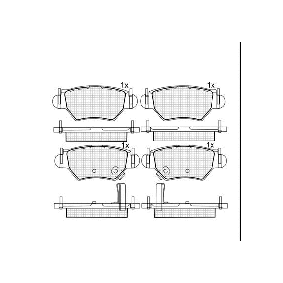 ТОРМОЗНЫЕ КОЛОДКИ DBS2100 SP242 T9066 OPEL ASTRA G, ZAFIRA A ЗАДН.