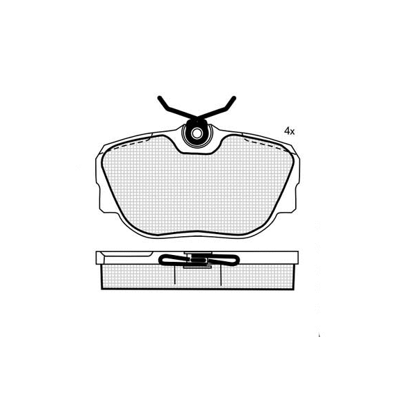 ТОРМОЗНЫЕ КОЛОДКИ DBS2056 SP144 T5035 BMW 3 (E30) ПЕР,VW T4 ЗАДН.
