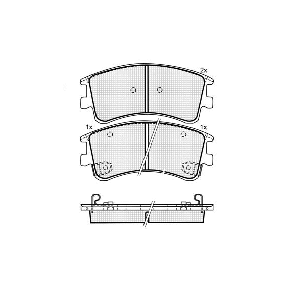 КОЛОДКИ DBS3067 SP444 T1429  MAZDA 6 -07 ПЕР.