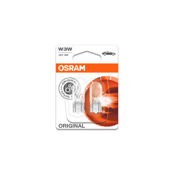 АВТОЛАМПА OSRAM 2821 ORIGINAL (3W, 12V, W2.1X9.5D)