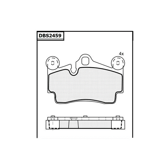 КОЛОДКИ DBS2459 (T5150) (SP276) * AUDI Q7 / PORSCHE CAYENNE / VW TOUAREG ЗАДНИЕ