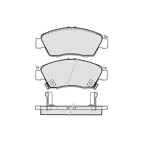 DBS3143 (SP621) (T1922)* HONDA CIVIC ПЕРЕДНИЕ