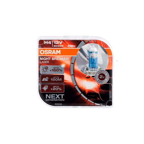 ГАЛОГЕННАЯ ЛАМПА OSRAM 64193 NL +150%  H4 12V 60/55W