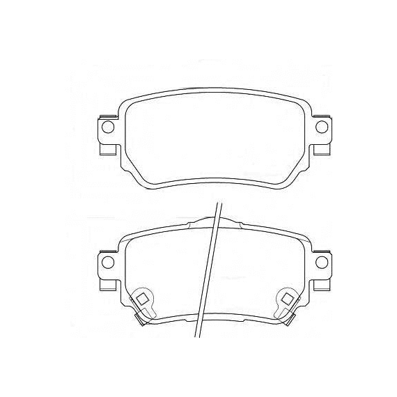 T2343 NISSAN QASHQAI II 2013- ,RENAULT KADJAR КОЛОДКИ ЗАДНИЕ