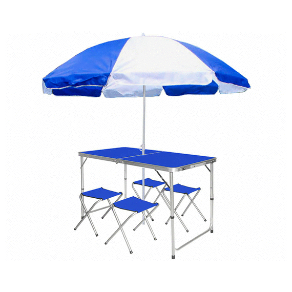 НАБОР ДЛЯ ПИКНИКА АЛЮМИНИЕВЫЙ (СТОЛ+4 СТУЛА) NC-18-TB002