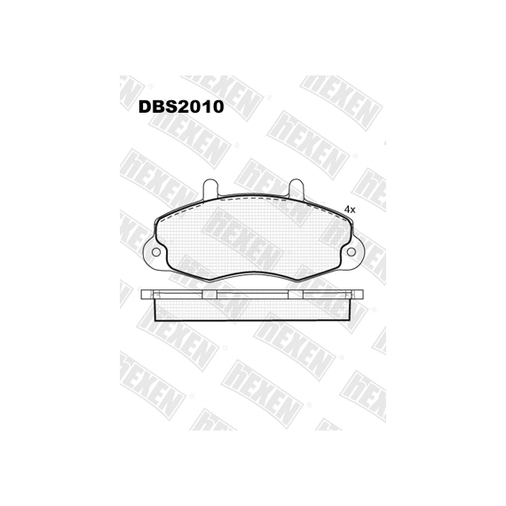 ТОРМОЗНЫЕ КОЛОДКИ DBS2010 SP 173 T0389 * FORD TRANSIT 91-00 14 ПЕР.