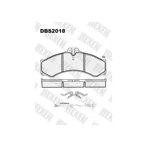 ТОРМОЗНЫЕ КОЛОДКИ DBS2018 (SP 132) (C 4068) * MERCEDES SPRINTER 412-414 / VW LT 46