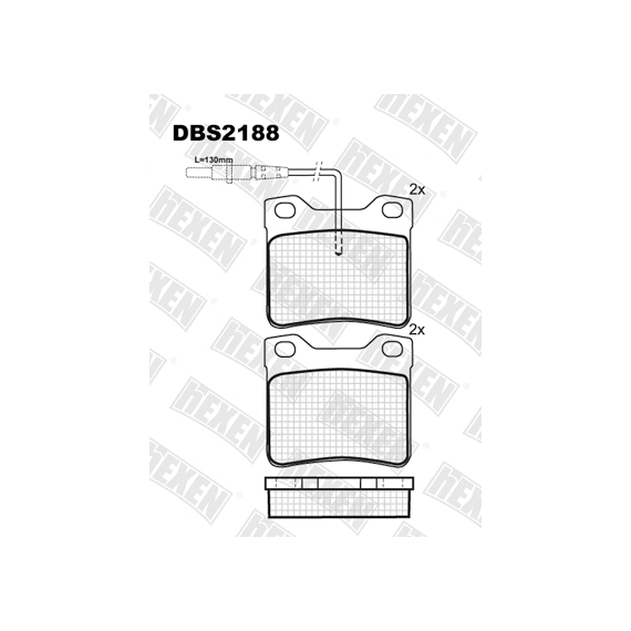 ТОРМОЗНЫЕ КОЛОДКИ DBS2188 (SP 294) (T1125) * MERCEDES VITO ,PEUGEOT 605 ЗАДН.