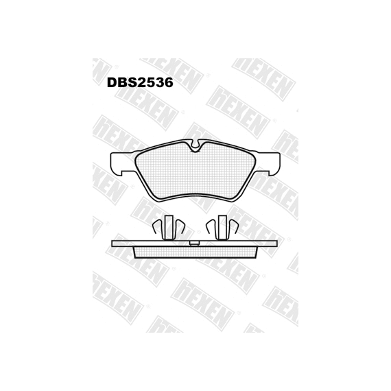 ТОРМОЗНЫЕ КОЛОДКИ DBS2536 (SP 352) (T1519) * MERCEDES GL-CLASS (X164), M-CLASS (W164), R-CLASS ПЕР.
