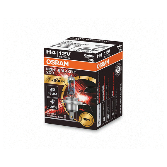 ГАЛОГЕННАЯ ЛАМПА OSRAM 64193 NB200 +200% H4 12V 60/55W