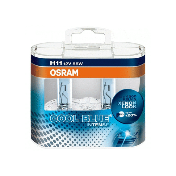 АВТОЛАМПА OSRAM H11 COOL BLUE INTENSE 4200K 12V 55W PGJ19-2 (64211CBI BOX)