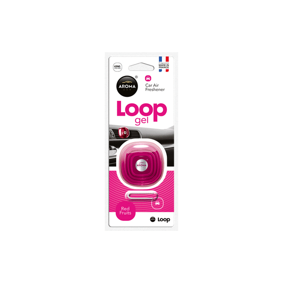 АРОМАТИЗАТОР AROMA CAR LOOP GEL 9G - RED FRUIT
