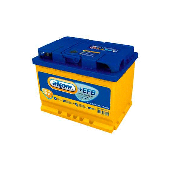 АККУМУЛЯТОР АКОМ EFB 6СТ-62 ЕВРО