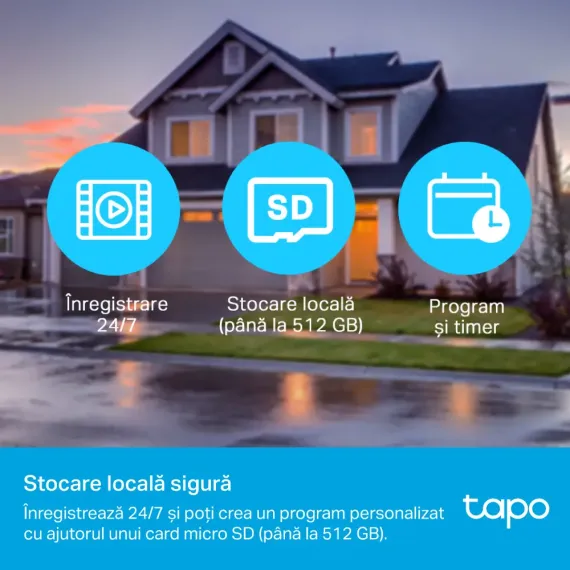 CAMERA DE SUPRAVEGHERE SMART TP-LINK TAPO C500, ALB