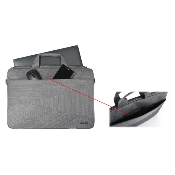 GEANTA PENTRU LAPTOP ASUS ARTEMIS, 15", POLIESTER, GRI