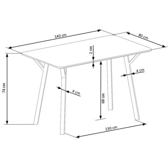 СТОЛ BALROG ПРЯМОУГОЛЬНЫЙ