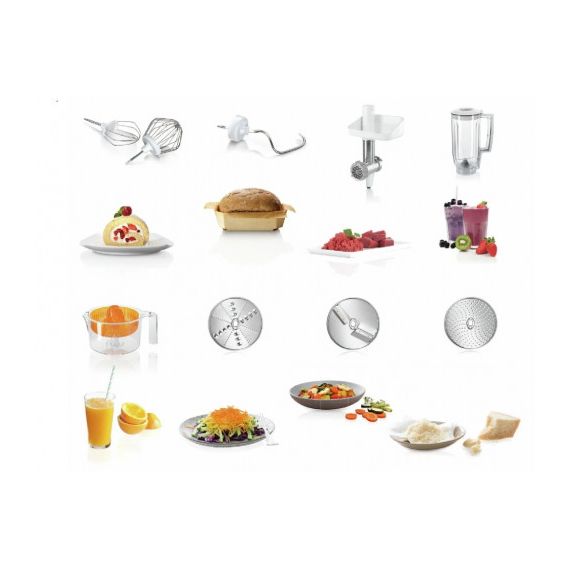 BOSCH КУХОННЫЙ КОМБАЙН MUM58258 БЕЛЫЙ