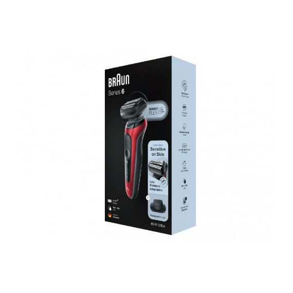 SHAVER BRAUN SERIES 6 60-R1200S, FOIL SHAVER, RECHARGEABLE B