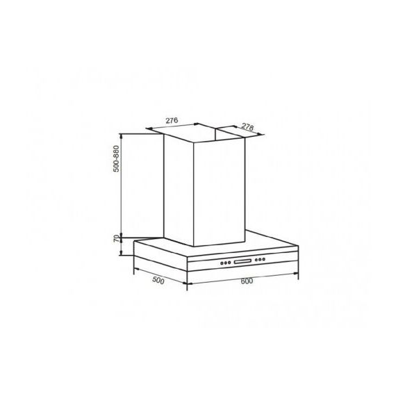 ВЫТЯЖКА HANSA OKP662TH  НЕРЖАВЕЙКА