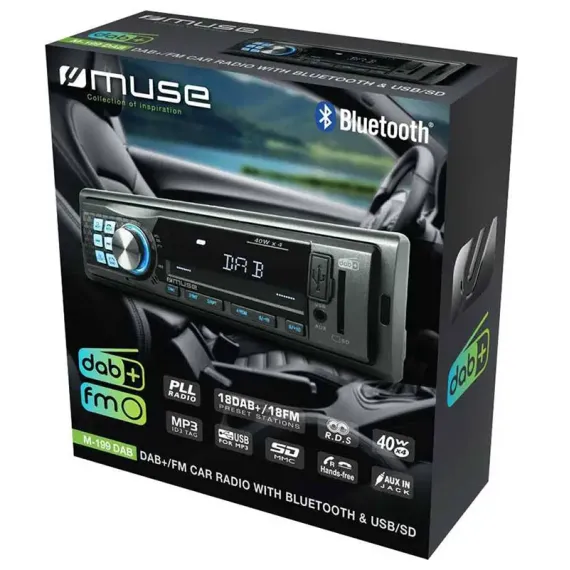 RADIO AUTO MUSE M-199 DAB. NEGRU