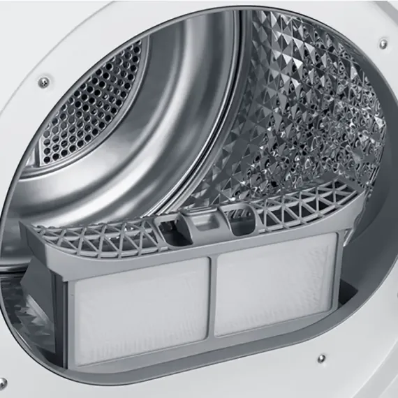 USCATOR DE RUFE SAMSUNG DV90BBA245AWLE, 9KG, ALB